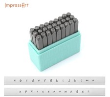ImpressArt Letter Metal Stamping Bridgette Lowercase 3mm Letter Set for Jewelry