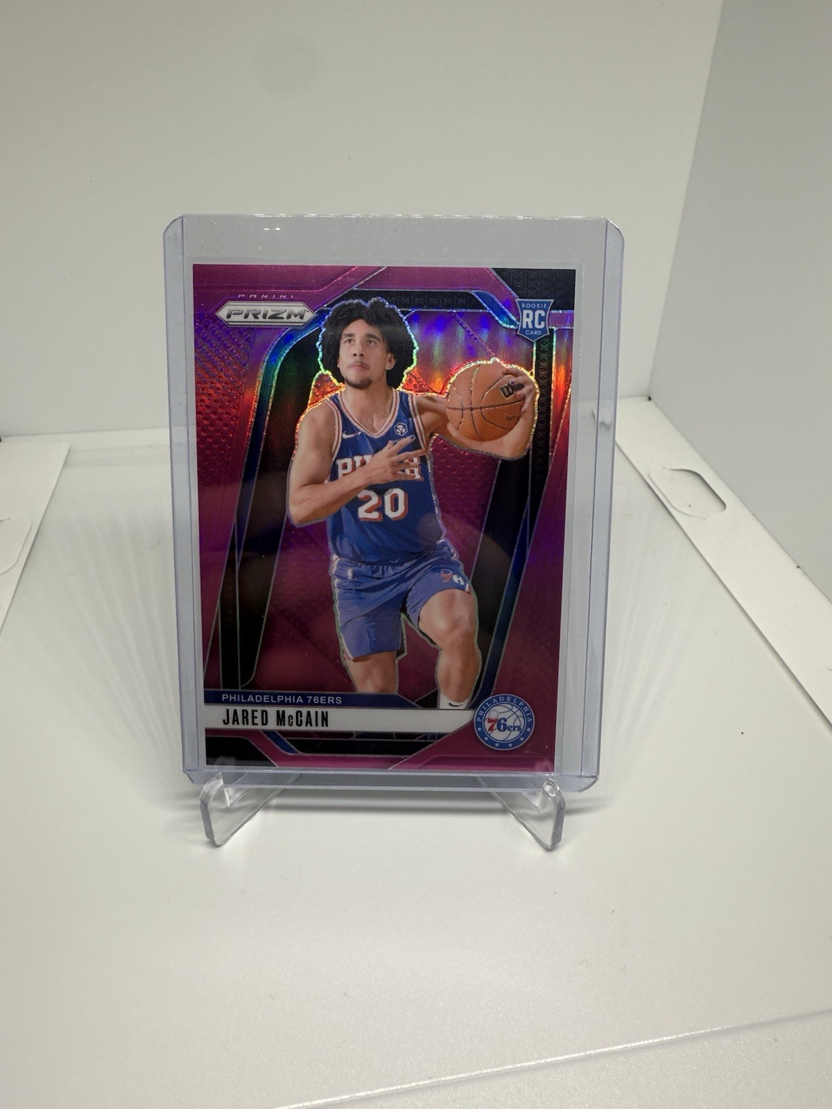 2024-25 Panini Prizm - Jared McCain #222 Skewed Prizm /249 (RC)