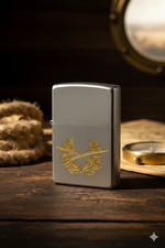 ZIPPO Barettabzeichen TSK Heer &ndash; Sturmfeuerzeug m. Diamantgravur - German Army