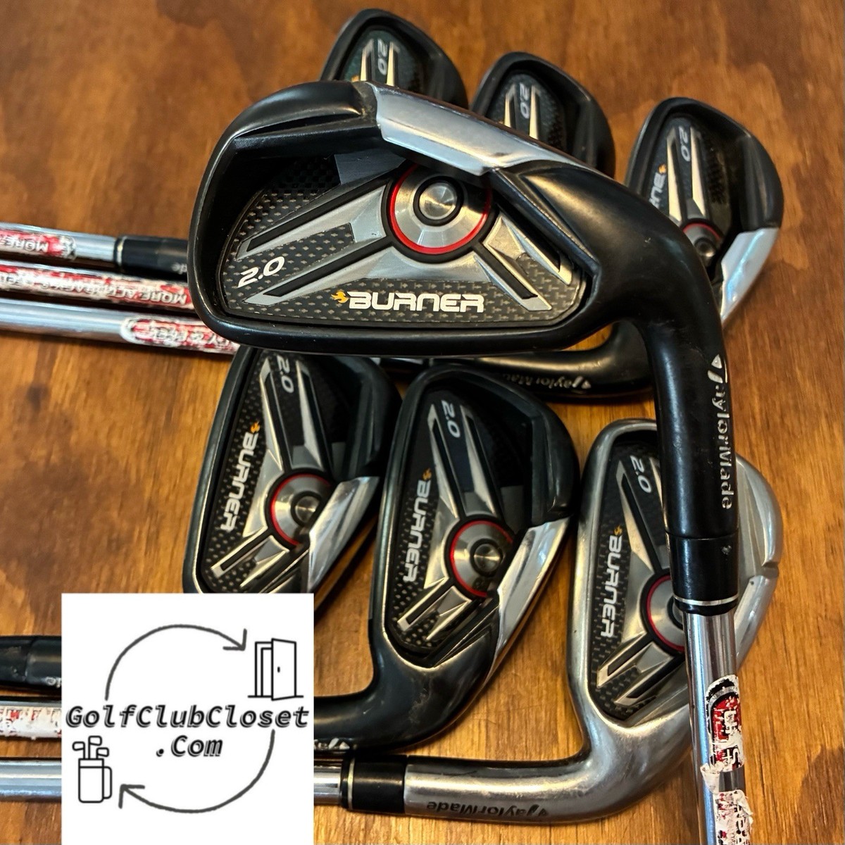 TaylorMade Burner 2.0 Black Iron Set / 4-PW Stiff* Flex Steel 85