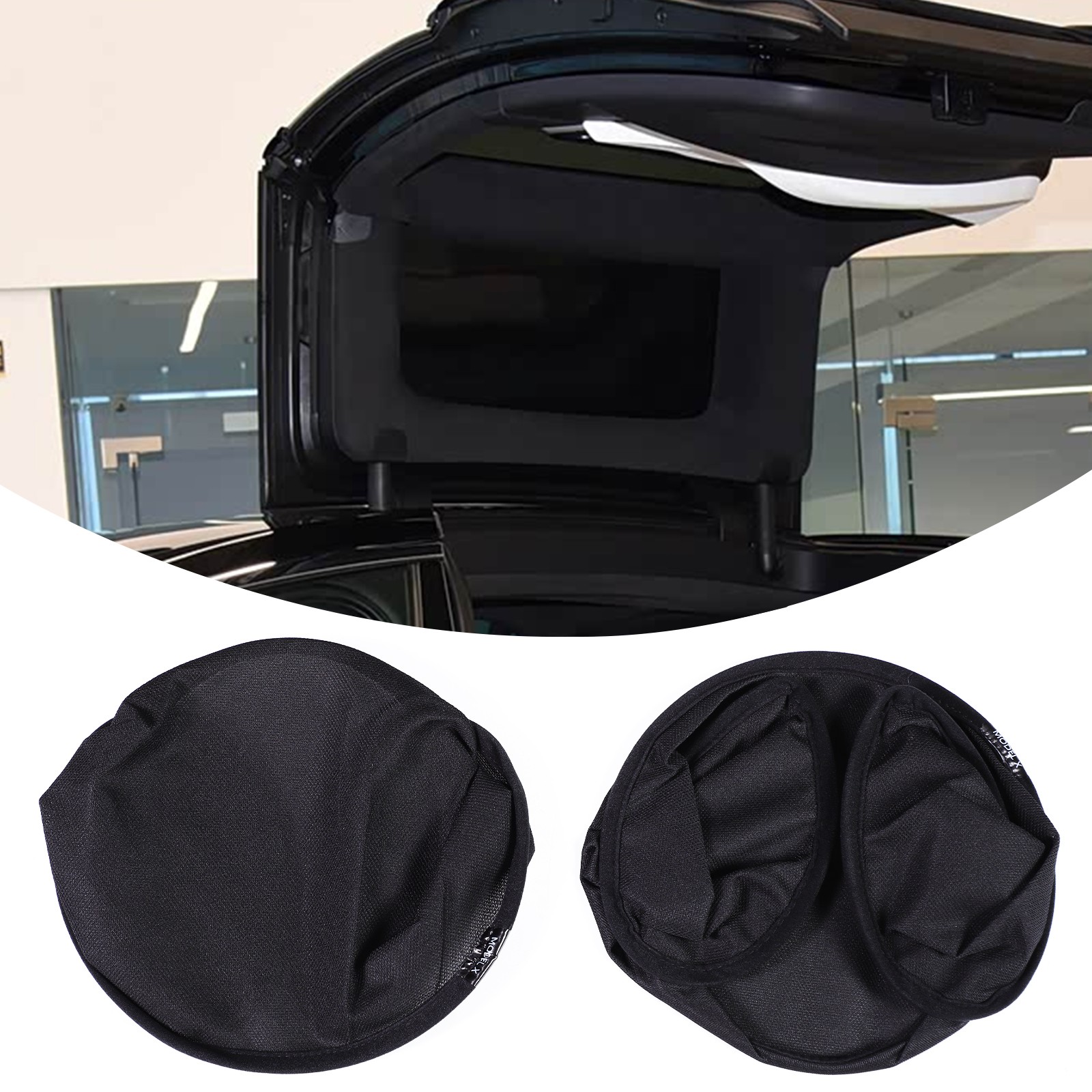 For Tesla Model X 2015-2025 Falcon Wing Door Sunshades Mesh Shade Cover Set 2PCS