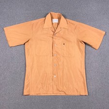 VTG Penneys Shirt Mens Small Orange Loop Collar Towncraft Penn Prest Japan 60s