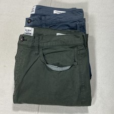 Huckberry Flint And Tinder Pants Mens 34x30 Lot Of Two Gray/green Tapered Fit