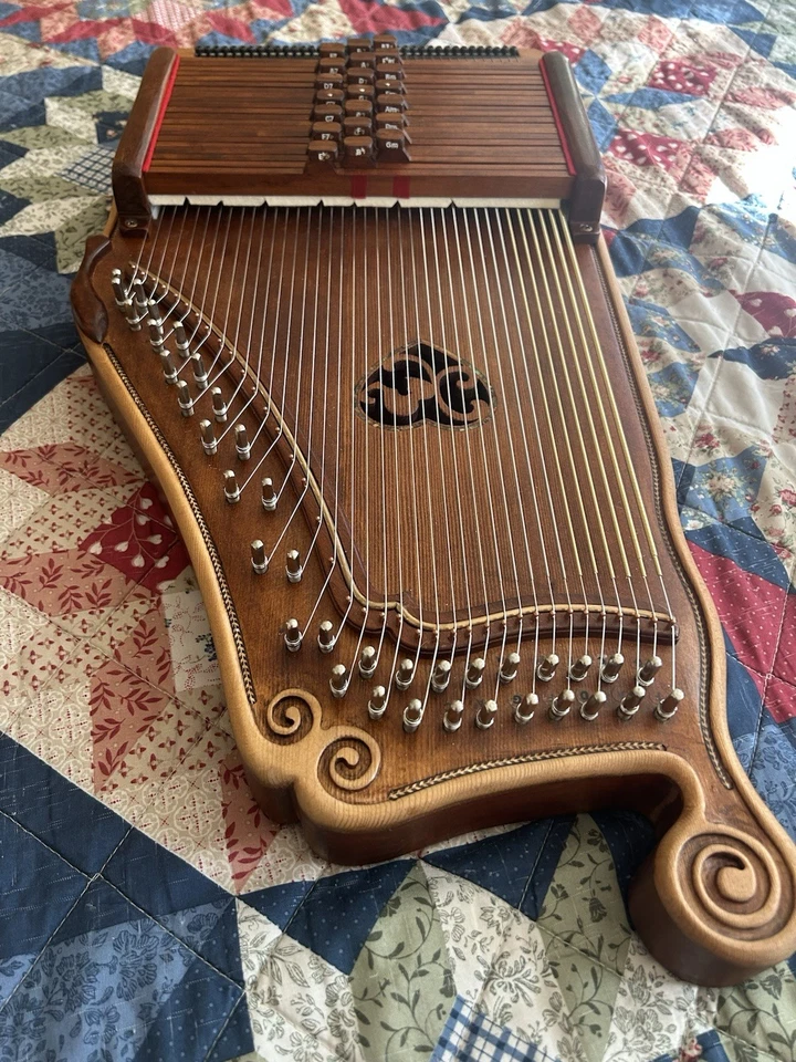 Hermosa pastilla Ray Choi AUTOHARP 38 cuerdas 21 acordes lista para tocar Foto 3 de 4