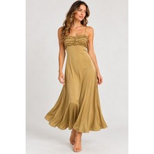 ASTR the Label Satin Smocked Slip Dress – NWT XS