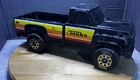 Vintage 1980's Tonka Black Pickup Truck Pressed Steel 14" TAILGATE INTACT
