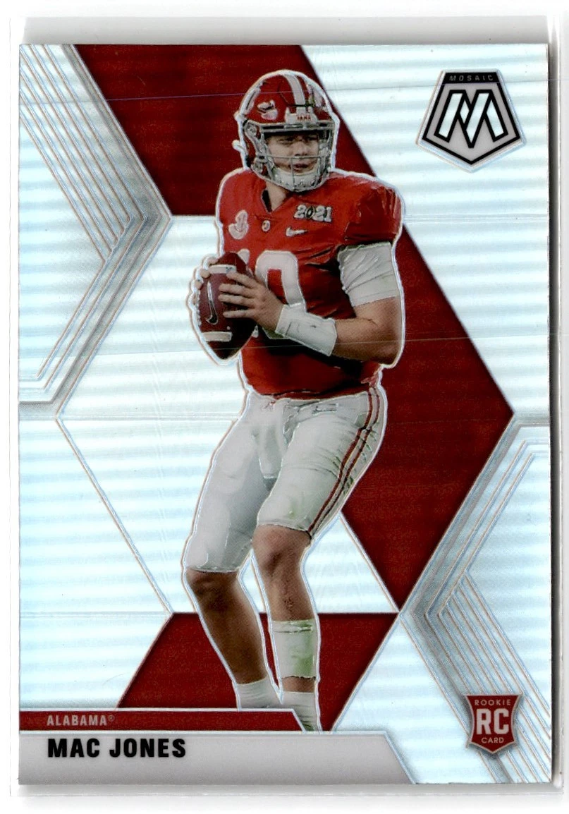 Mac Jones Panini Mosaic Draft Picks #1 Black Mosaic 1/1