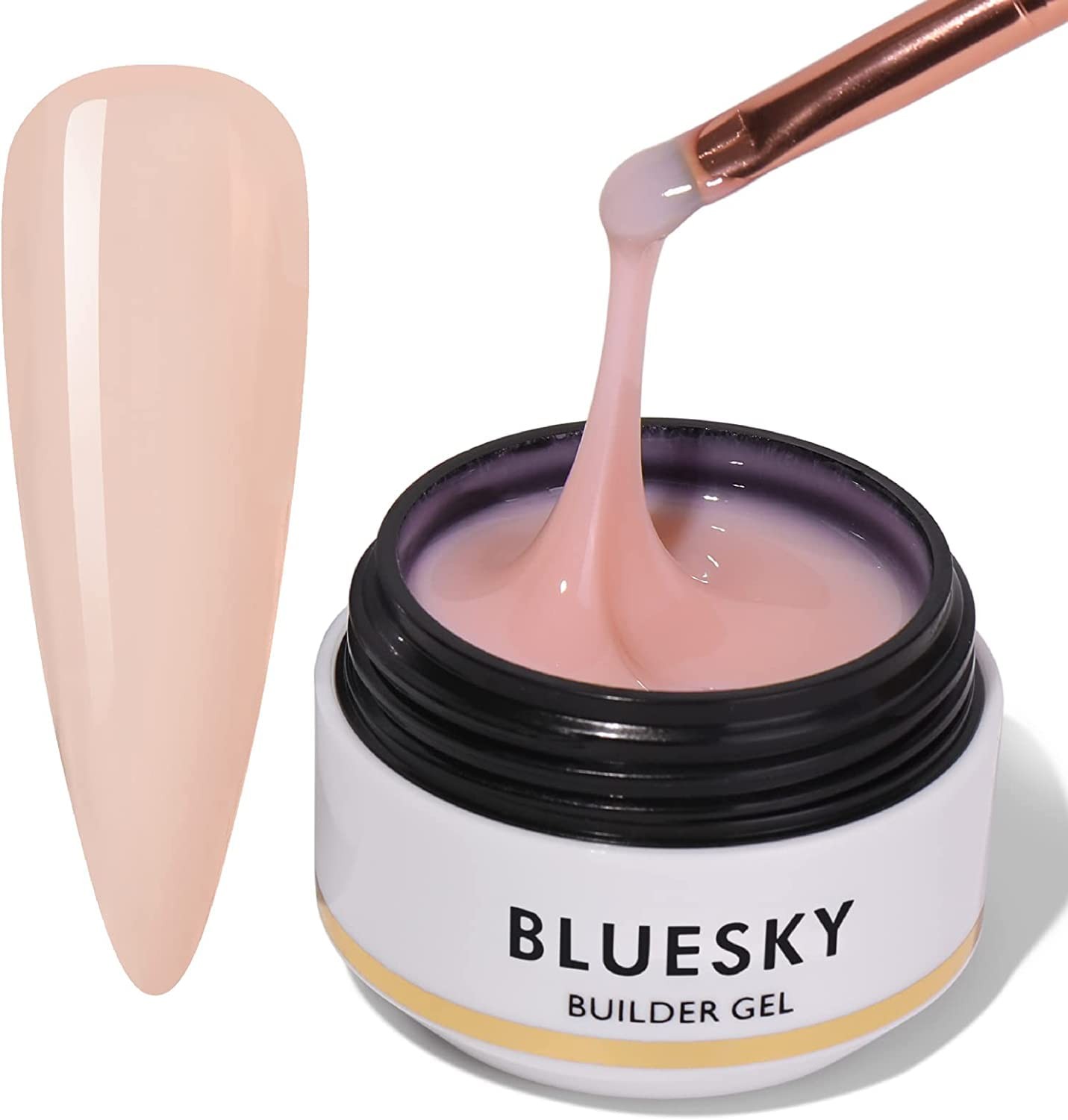 Bluesky Builder Gel For Nails, Nail Polish, 15 ml (Pack of 1), Nude