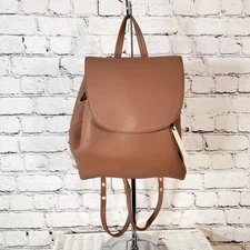 Nordstrom Sole Society Ivan Dark Tan Faux Leather Polyurethane Backpack  Bag NWT
