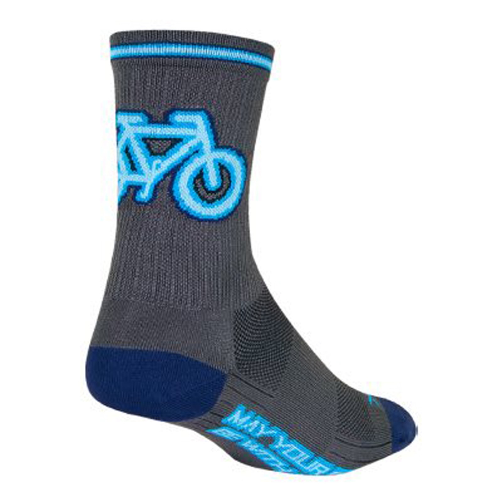 Носки Sockguy Neon SGX6, 9-13, Серые