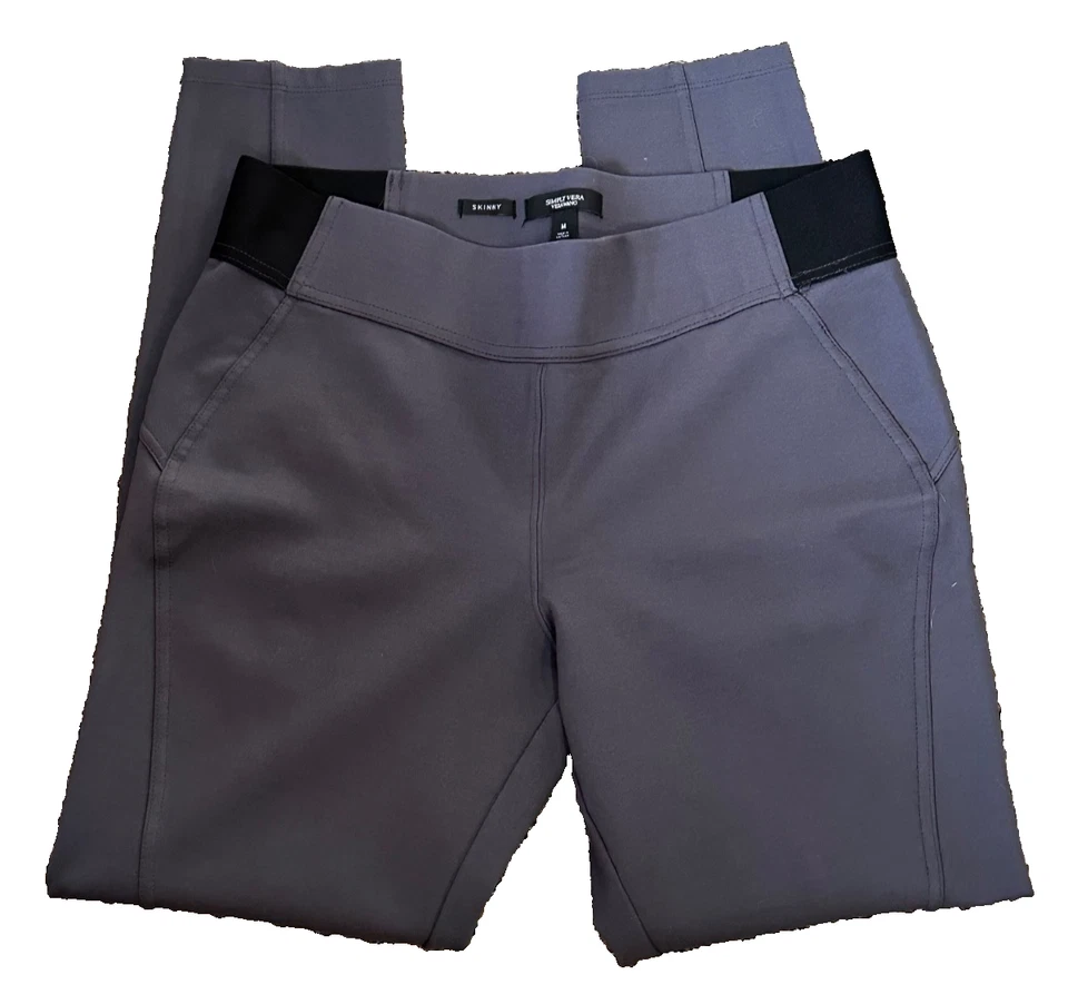 Simply Vera Vera Wang Women's Gray Skinny Leggings Size M - Image 4 of 4