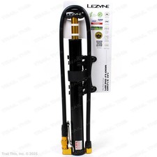 Lezyne Micro Floor Drive HV Bicycle Pump High Velocity Schrader Presta - Black