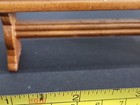 DOLLHOUSE MINIATURE ELEGANT FARMHOUSE TABLE AND BENCHES WOOD /SETTINGS BEAUTIFUL — photo 6