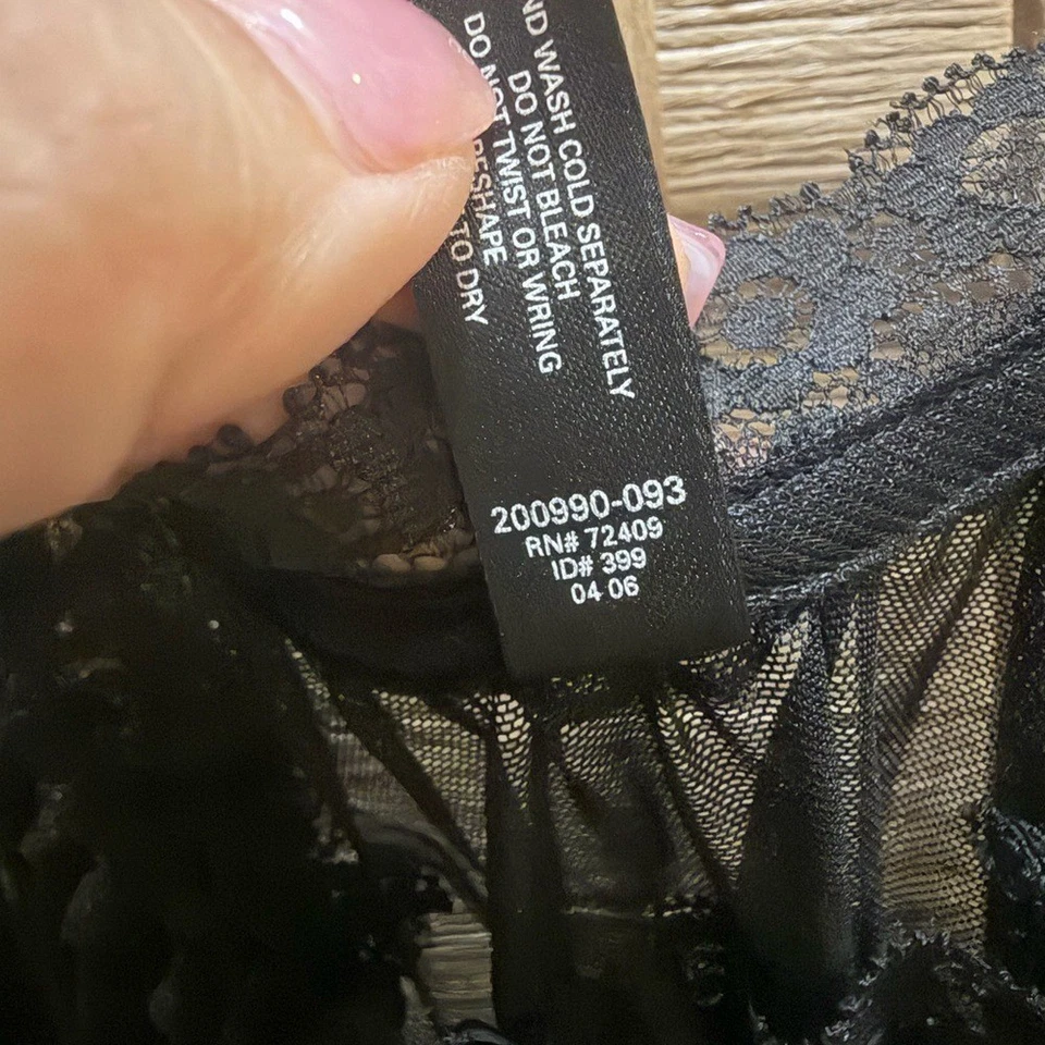 Camiseta sin mangas Babydoll sexy de encaje Victoria's Secret Y2K 2006 vintage talla M Foto 4 de 4