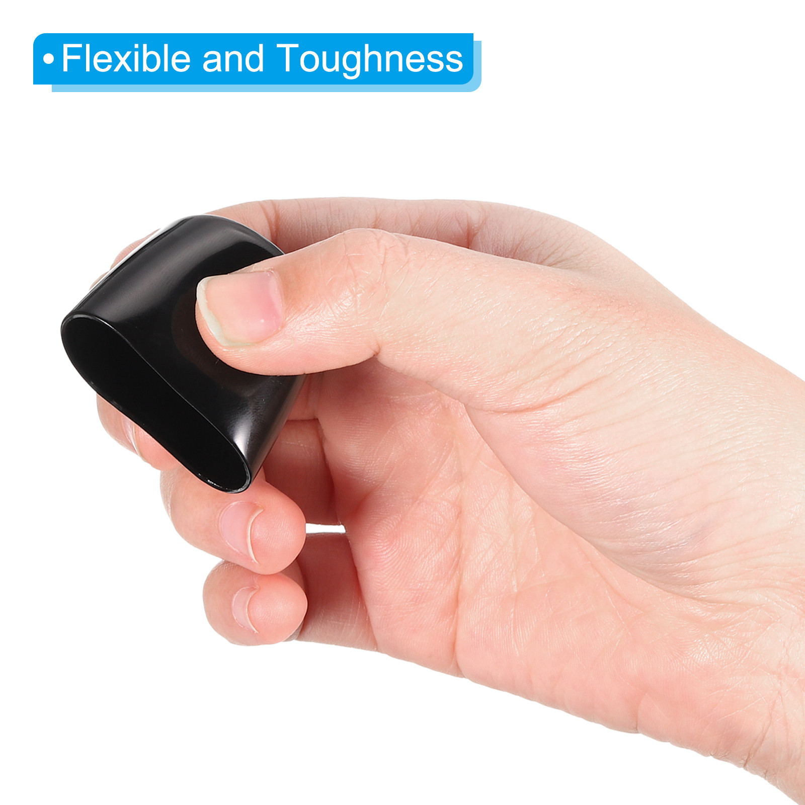 12 Pcs 1" ID Round Rubber End Caps Flexible Rubber Bolt Covers Caps Black