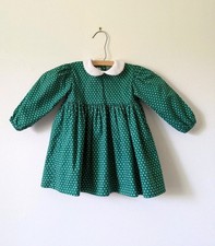 Vintage Toddler Prairie Dress 24 Months Daisies Christmas