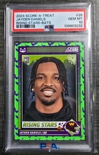 2024 Panini Score-A-Treat - Rising Stars Jayden Daniels #26 Green Bats (RC)