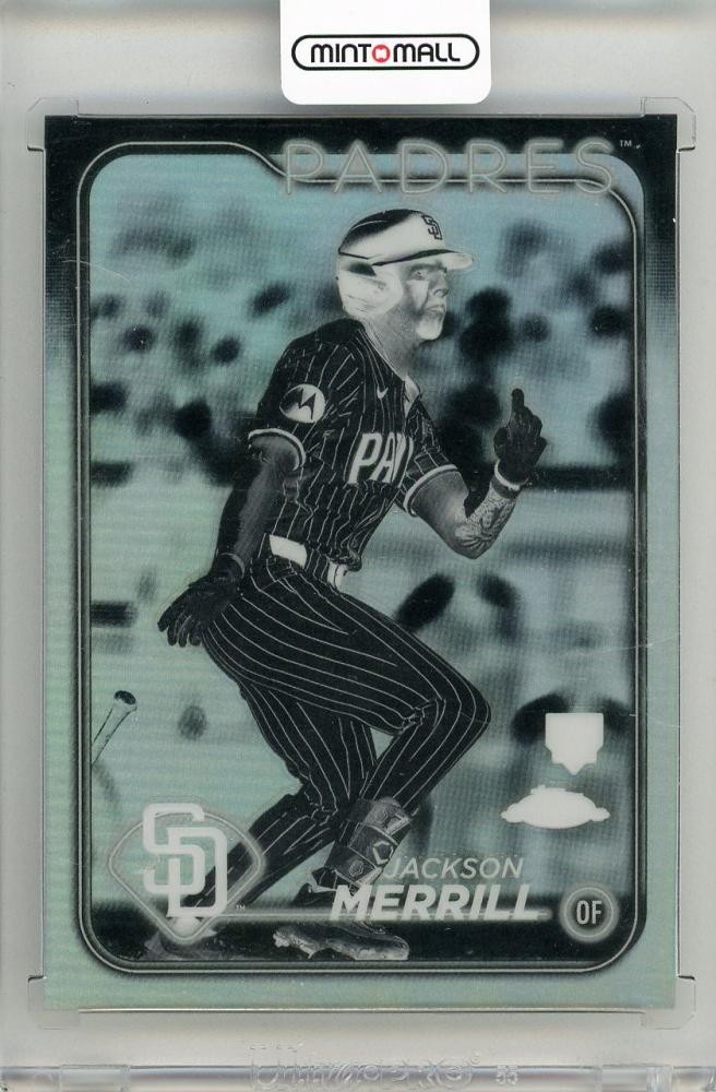 2024 Topps Chrome Jackson Merrill Negative Refractors 207 San Diego Padres
