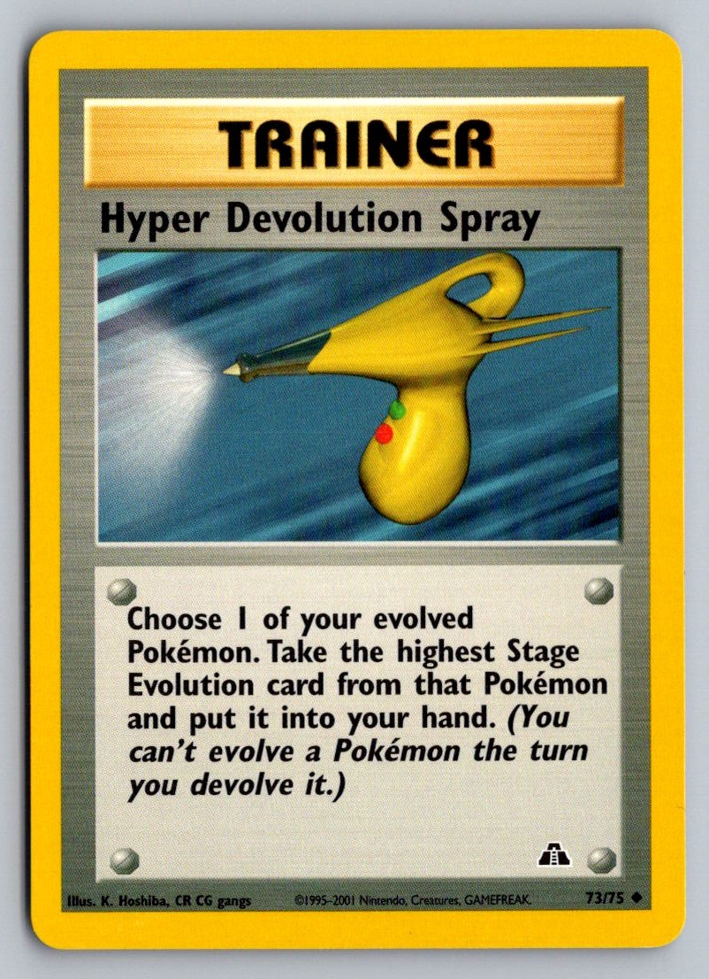 Hyper Devolution Spray Uncommon Neo Discovery 73/75 NM