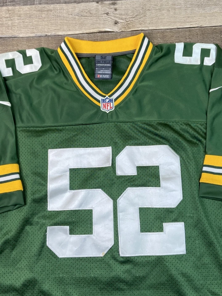 Camiseta deportiva para hombre Nike NFL Football Clay Matthews talla 52 Green Bay Packers Foto 2 de 4