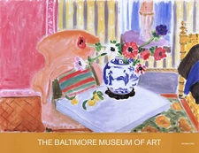 Henri Matisse Anemones And Chinese Vase Baltimore Museum Poster 26 x 34