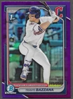 Travis Bazzana 2024 Bowman 1st Bowman Chrome Purple Refractor /250 🇦🇺 #BDC-1