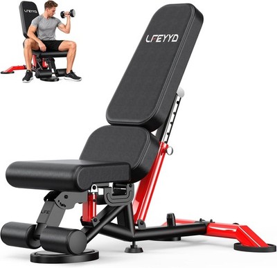 Weight Bench Incline Bench Home Gym Strength Training Adjustable Workout Benches