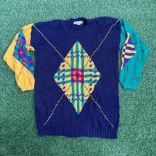 Vintage IZOD Herren Pullover M - 100% Baumwol...