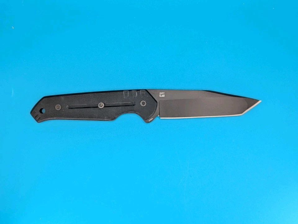 Retired Kershaw 3431 Tone Fixed Blade Knife with Nylon Belt Sheath! - Image 4 of 4