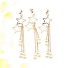 3pcs Star Chain Phone Case Pendant Phone Cover Tassel Decor Accessories