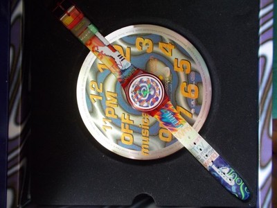 MUSICALL SPECIAL SWATCH '' 11PM '' '95  PRISTINE - BOX & CD  WOW   FULL SET   L@@K