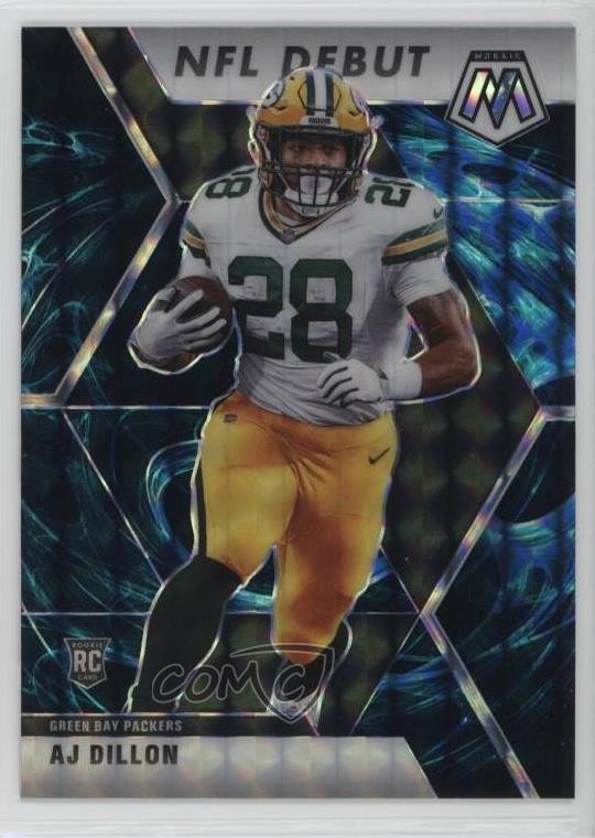 2020 Panini Mosaic NFL Debut Genesis Mosaic Prizm AJ Dillon #279 Rookie RC 6m7