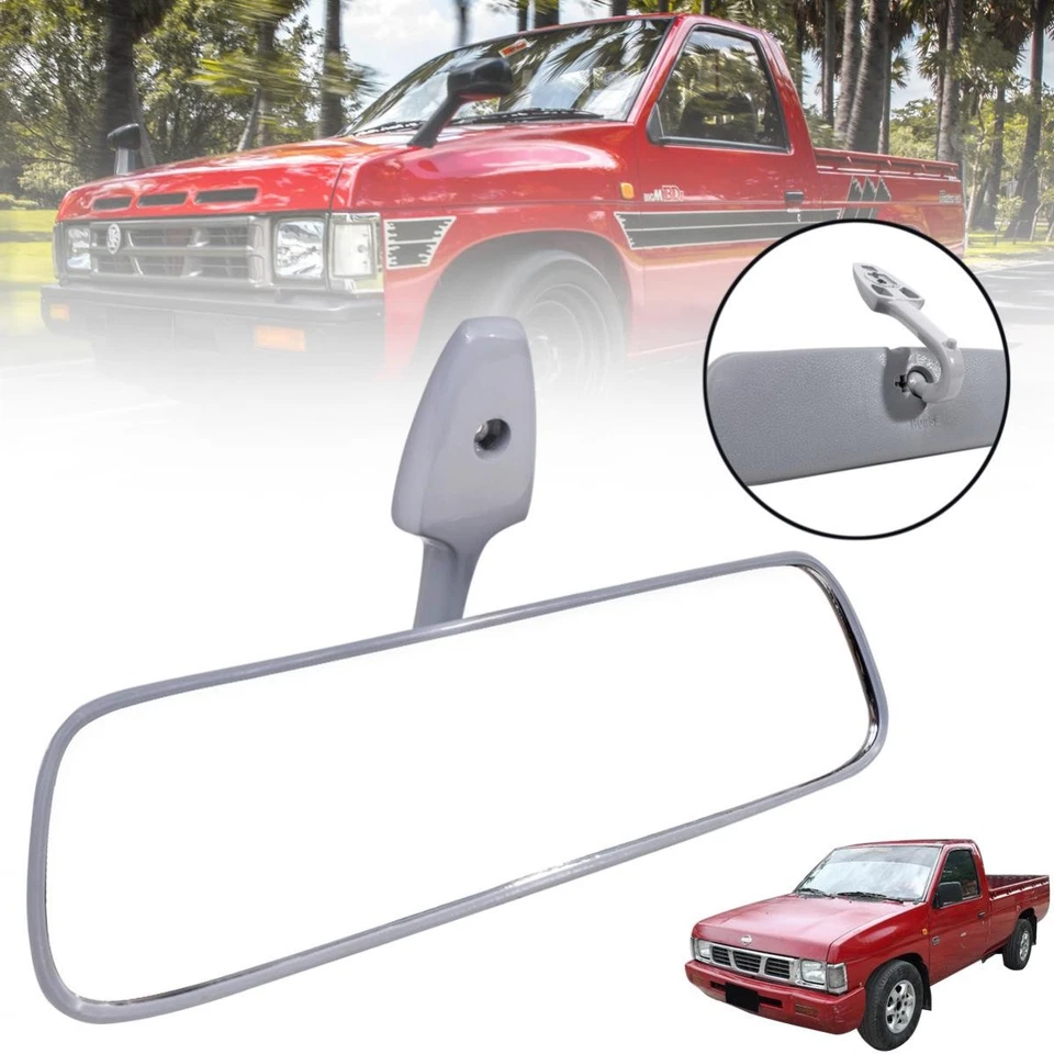 Espejo retrovisor interior cabina Nissan para carrocería rígida 1985-1997 D21 Foto 4 de 4
