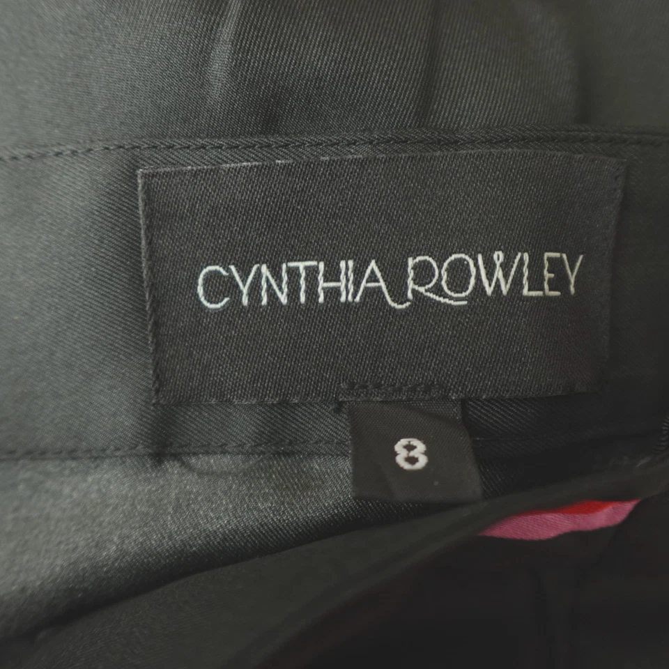 Cynthia Rowley Skirt Womens 8 Black Gold Floral Multi Silk Maxi - Image 4 of 4