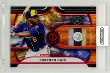 2022 Topps Tribute Lorenzo Cain Stamp Approval Relic /10 Brewers