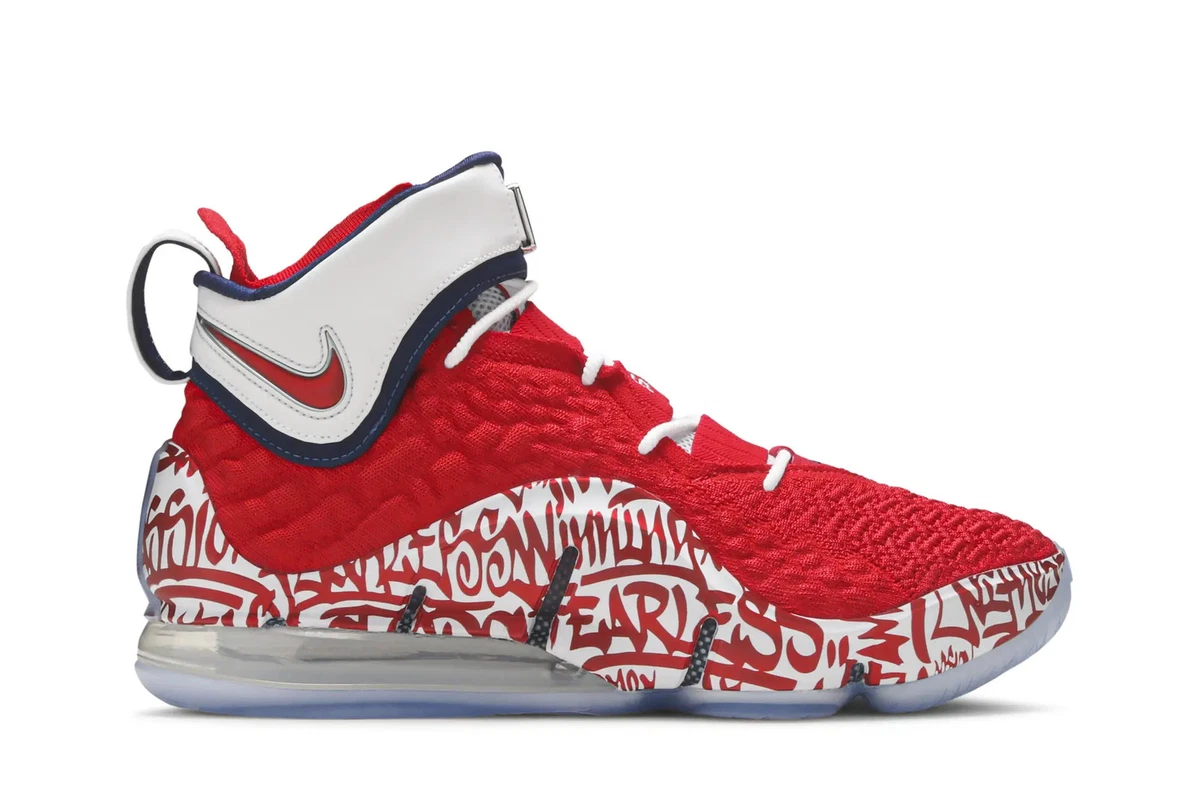 Preços baixos em Nike LeBron 17 LeBron 4 Red Graffiti | eBay