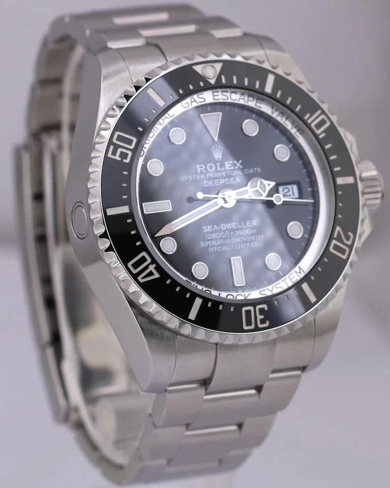 Rolex Sea-Dweller Deepsea NEGRO Cerámica Acero Inoxidable Buceo 44mm 136660 CAJA Foto 4 de 4