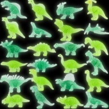 Liberty Imports 24 PCS Glow in The Dark Miniature Plastic Dinosaur Figures -...