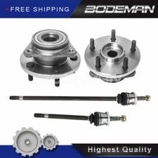 2 Front CV Axle + 2 Wheel Hub Bearing for 1999-2003 2004 Jeep Grand Cherokee 4WD