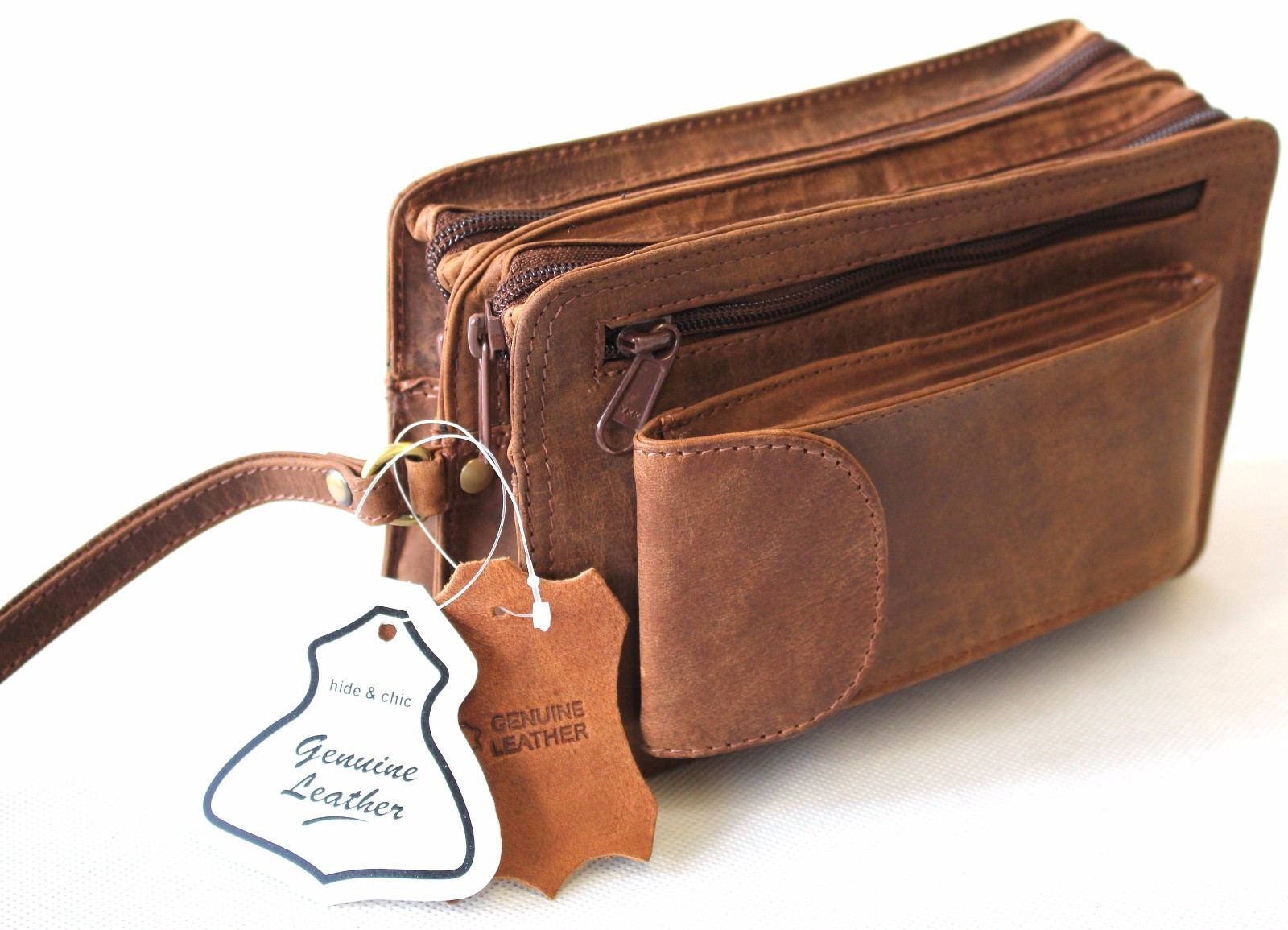 Genuine leather Vintage Leather Man Bag. 52009. eBay