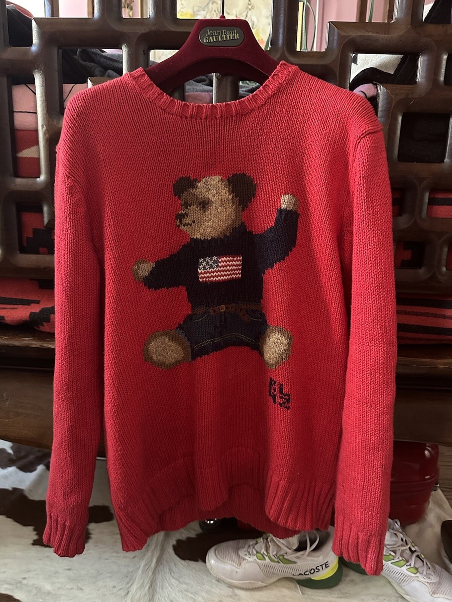 ralph lauren red polo bear sweater women | eBay