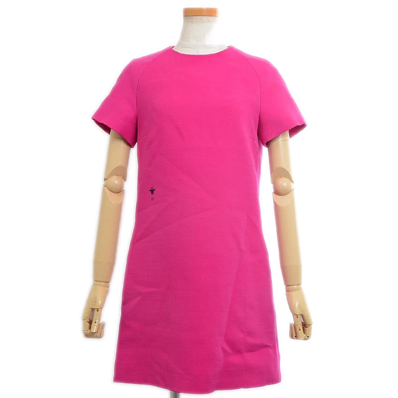 Abito Dior Rani rosa lana e seta taglia 34 rosa usa dalppone GIAPPO