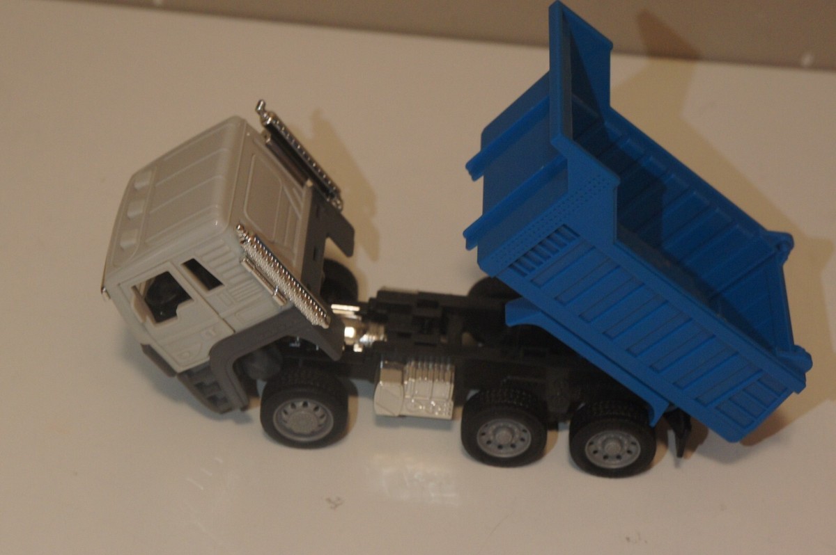 Driven by Battat Dump Truck BLUE Lights Up & Horn Sounds