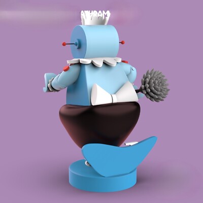 Rosie the robot Fan Art Hand Painted 3d Printed Action Figure