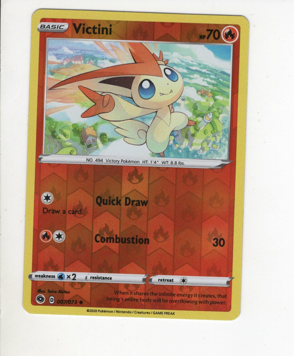 VICTINI CHAMPIONS PATH SET REVERSE HOLOFOIL POKEMON 007/073 NM/M eBay