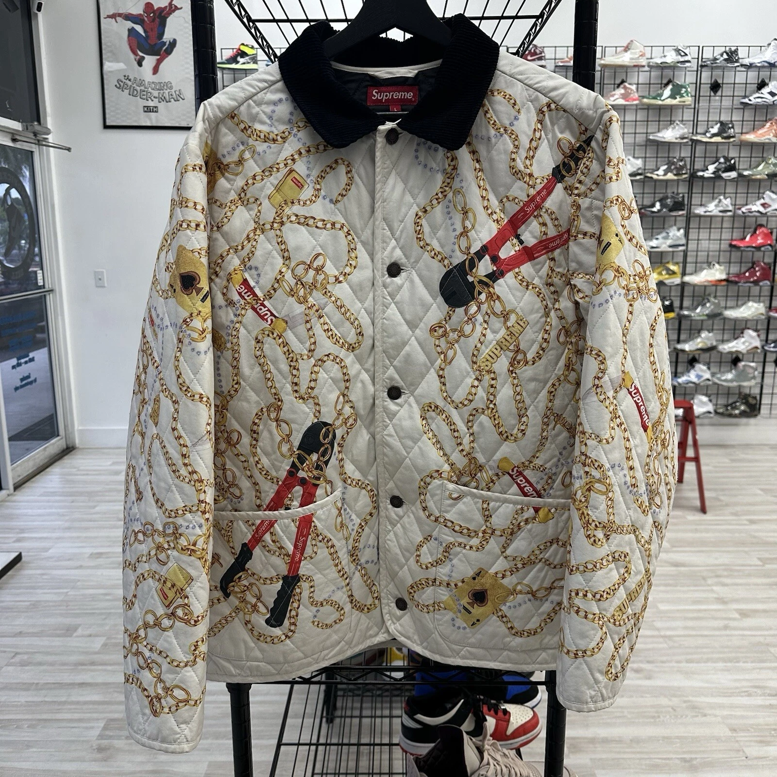 Veste matelassée Supreme Chains taille L
