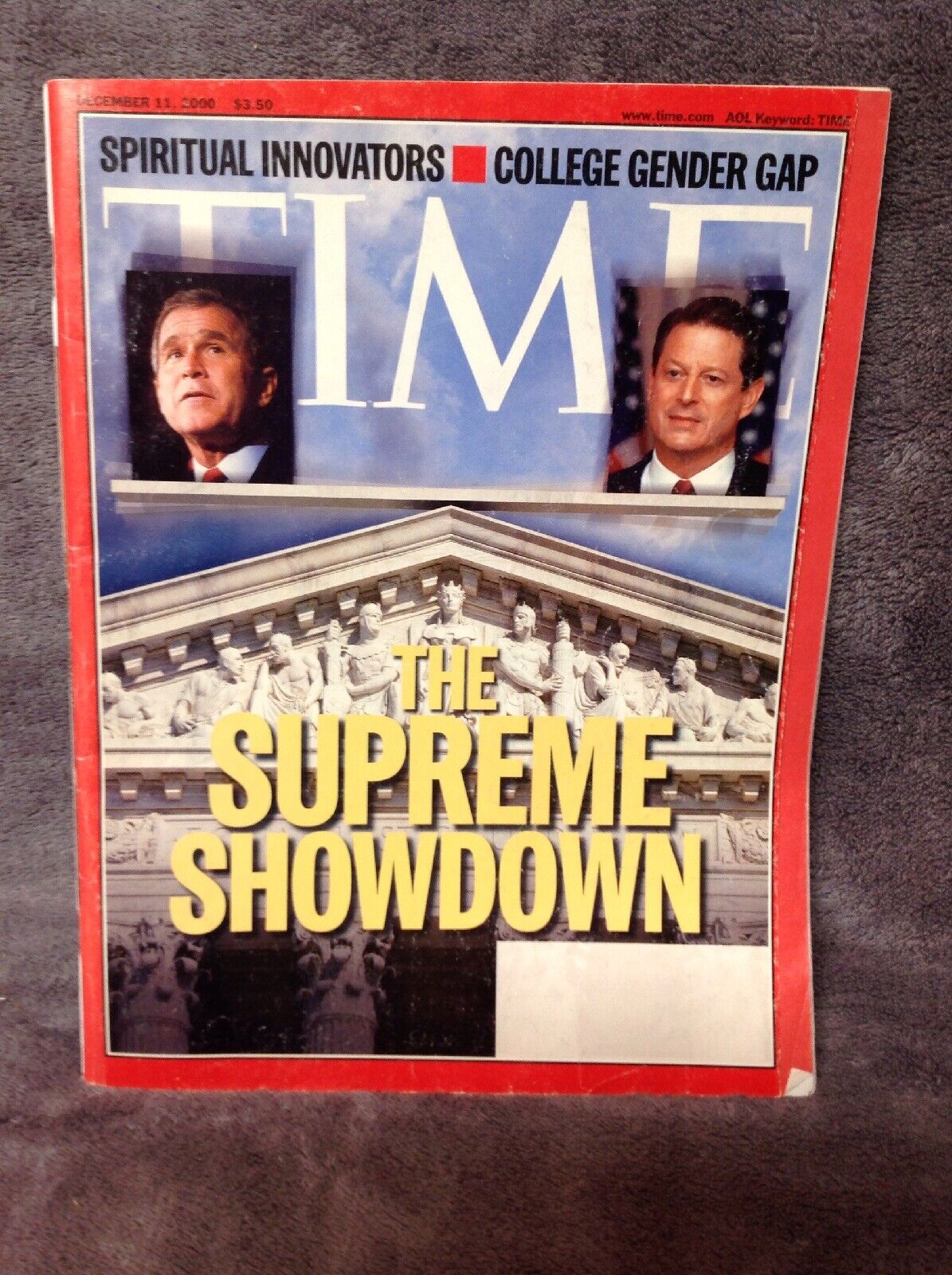 Time Magazine Dec 11, 2000 - Supreme Court Election - BUSH GORE - Hanging Chads