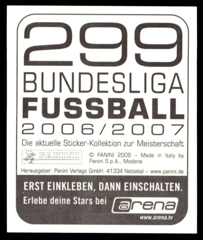 Panini Bundesliga Fussball 2006/2007 - Stefan Kie?ling BAYER LEVERKUSEN  No.299