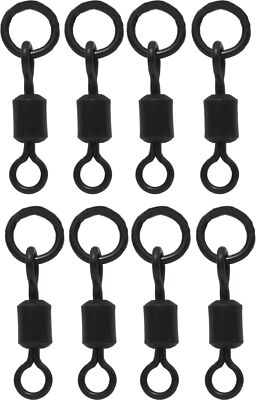 Korda Ring Swivels Gr. 8   8 Wirbel für Karpfenmontagen, Angelwirbel, Zubehör