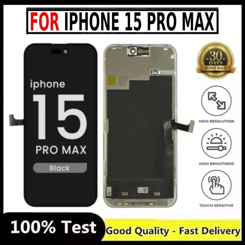iPhone 15 Pro Max High-Quality Replacement LCD Touch Screen Display Digitizer uk